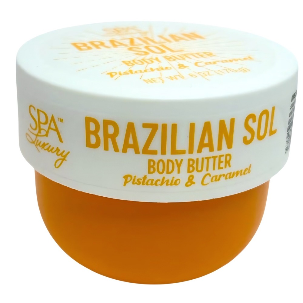 Spa Luxury Brazilian Sol Body Butter Pistachio & Caramel‎ 6 oz Moisturizer Cream